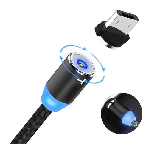 AM23 | 3 az 1-ben 2M | Mágneses USB töltőkábel a telefonhoz | Gyorstöltés 3.0 2.4A