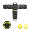 Waterdichte kabelmof IP68 | Zelfklemmende T-connector 3-polig 450 V 24 A voor kabels 4–11 mm | M684-T