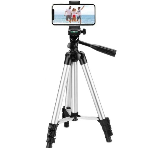 Z14-Preto | Tripé 1/4" 103cm | Suporte para telefone | Capa