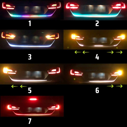 Fleksibel LED-strip til bagagerumsklap | Længde 150 cm | LED optisk tuning