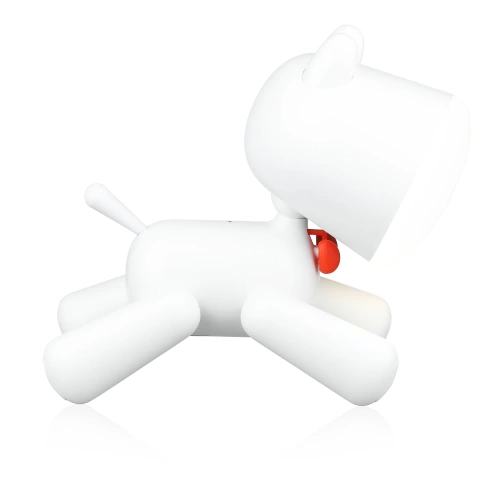 Cute puppy-shaped LED desk lamp with brightness adjustment and USB rechargeable battery | Waggy Puppy desk lamp | YG-TD104-W