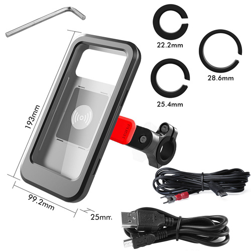HL-70 | Bicycle, motorcycle phone holder | induction charger | Waterproof, on the handlebar