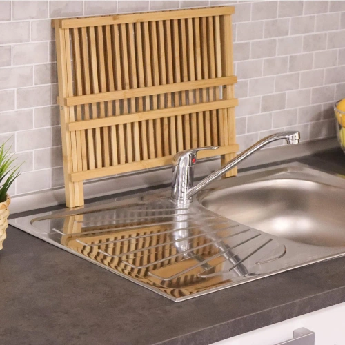 Bamboo Dish Dryer | Two-tier Drainer | KBT-427