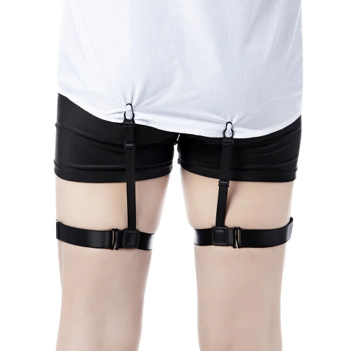 MR-1004-BLACK | Shirt drawstring | Suspenders for holding the shirt in trousers or skirts |