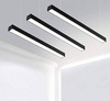Lineárne závesné svietidlo 120 cm | Čierny kancelársky LED modul 30W | Šírka lampy 10 cm