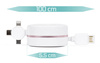 T10-1M | Cavo retrattile 3in1 | 1M | 4 colori