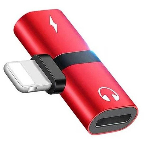 UA-008 | Adaptador Lightning - 2x Lightning | Adaptador de áudio para iPhone