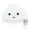 Silikonové LED noční světlo Cloud | Přenosná dětská lampa s 9 barvami světla | USB dobíjecí lampa | JL-907
