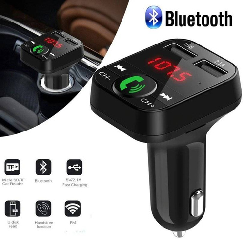 BT-01 adapter Bluetooth 5.0 adó 2xUSB MicroSD öngyújtó aljzat