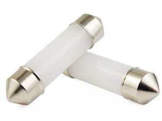 C5W 6 SMD 3030 LED bilpære | Matteret glas