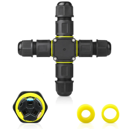 Waterproof cable junction box IP68 | self-locking connector X 3-pin 450 V 24 A for cables 4–11 mm | M684-X