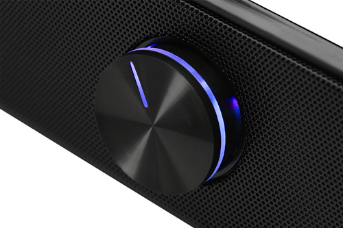 S4 | Computersoundbar 2.0 med RGB LED-baggrundsbelysning | 6W RMS 20Hz-20kHz 4ohm