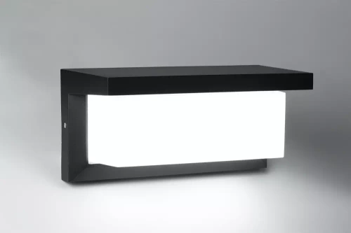 TYD-S18W-B | Záhradné svietidlo, vonkajšie fasádne nástenné svietidlo LED | Integrovaný snímač pohybu a súmraku | 12W, 1200lm, IP65