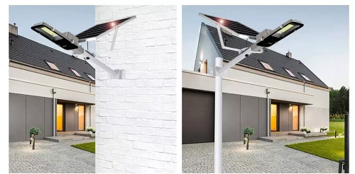 LDT-B118 | Gadelanterne, LED solcellelampe 800W | 8Ah, IP65, 118 LED SMD5730 | stort solpanel 6V/12W | Fjern