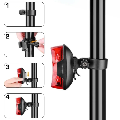 LED achterlicht voor fiets | Krachtige fietsverlichting | 2230WD