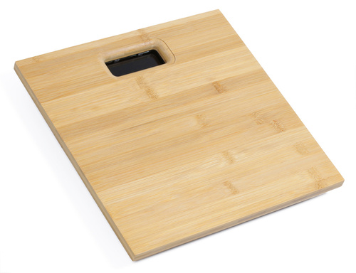 HD-2009 | Natural bamboo bathroom scale with thermometer | LED display