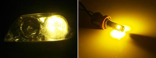 Un set de becuri LED COB H3 DUAL COLOR JDM