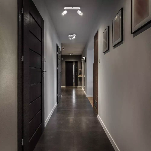 MS-GU10-2 | Two-point ceiling lamp, 2x GU10 white movable spotlight