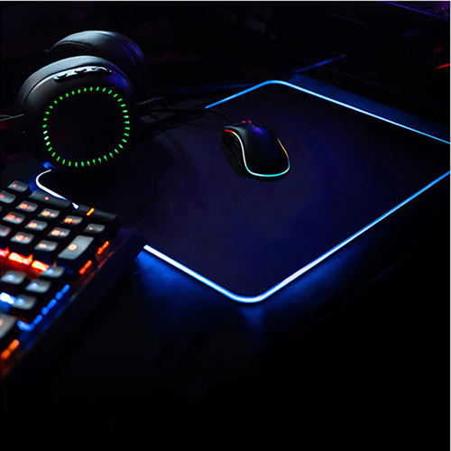 MP-001S | Tappetino per mouse | 35x25cm| Retroilluminazione a LED RGB | 13 modalità di illuminazione