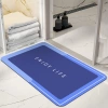 GZN-640-BLEU | Tapis de salle de bain | Tapis de salle de bain à séchage rapide | Tapis antidérapant