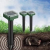 YSJ-1265-BLACK | Stick-in animal repellent | Solar powered | 2 pcs.