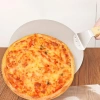 MD-120-ZILVER | Stalen pizzaschep | Brood- en bakschep | Ronde kachelspatel 