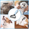 PDS-179-BLUE | Brush for brushing fur and undercoat | Pet trimmer | Fur care comb