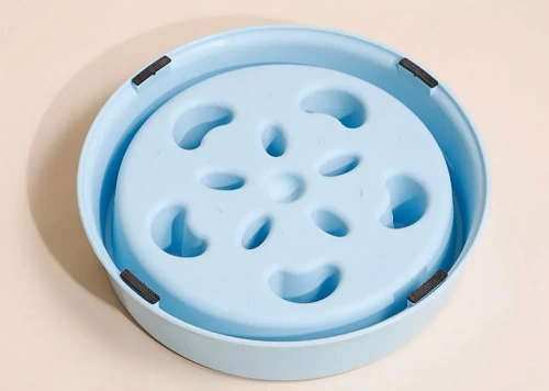 CWP-B18-ALBASTRU | Hrană pentru animale de companie Slow Bowl | Bol cu tampoane antiderapante