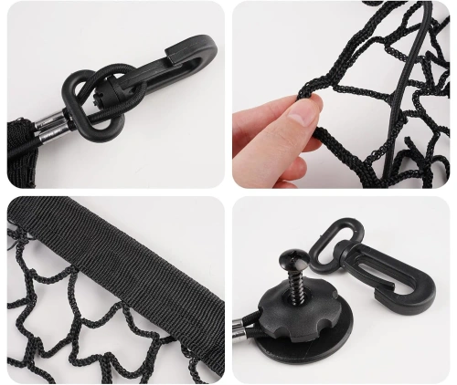 Síť do kufru auta | elastická ochranná síť 110x60 cm | organizér zavazadel | transportní síť | CTM-110*60CM-B