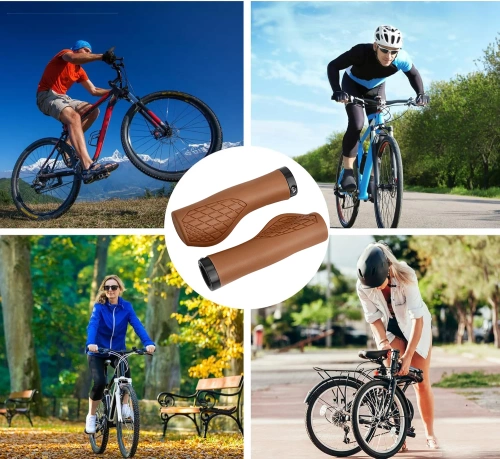 Fahrradgriffe ergonomisch | 22,2 mm | rutschfest, stoßdämpfend, komfortabel | FD187-BR