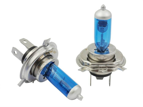 Un set de becuri tungsten H4 Super White 55W