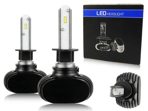 A set of LED bulbs H1 CSP 50W 8000 lm
