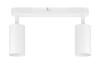 MS-GU10-2 | Plafoniera cu doua puncte, 2x spoturi mobile GU10 alb