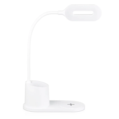 WD-T03-BRANCO | Candeeiro de mesa LED com carregador indutivo | Branco