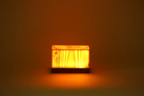 VSO-1230-D | Lampada da tavolo in legno | Lampada notturna sensibile al tocco con batteria incorporata