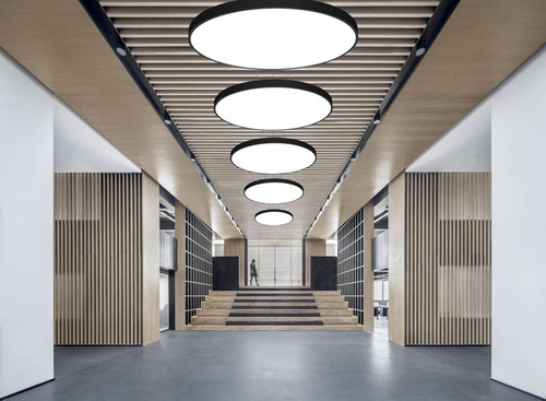 LPL-005 | Pakabinamas LED lubinis šviestuvas 100W | apvalus pilnas | aliuminio | CCD nemirksi | Φ100x6