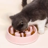 CWP-B18-ROSA | Ciotola lenta per alimenti per animali domestici | Ciotola con cuscinetti antiscivolo  