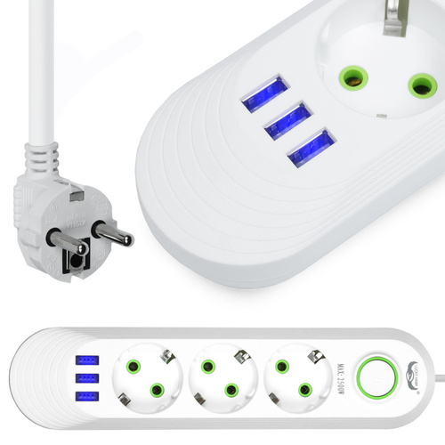 Power strip | LH-F03U-WHITE