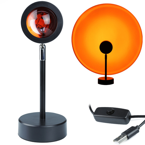 RB-01-SunsetRED | Lampa de proiectie LED cu efect de apus