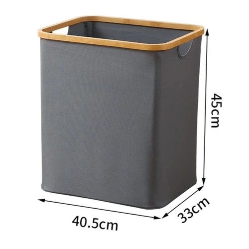 OCF-405-СИВ | Кош за пране | Сгъваем кош за пране | Контейнер за играчки от плат | Органайзер за аксесоари