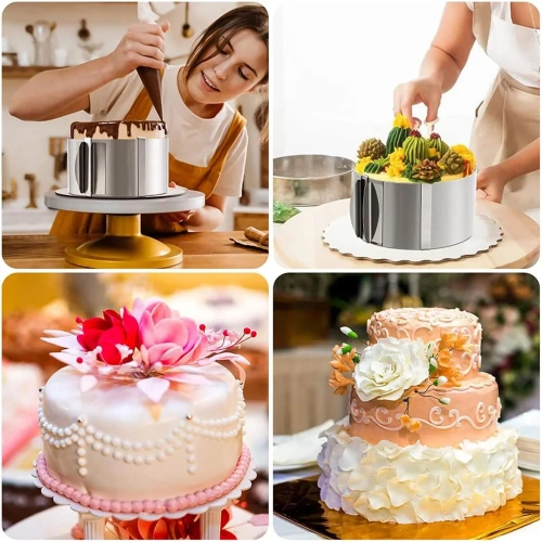 RH-T01-15CM | Borde de tarta ajustable 15-30 cm | Molde de torta