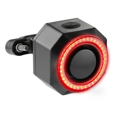 Išmanusis galinis dviračio žibintas su signalizacija | 4in1 LED dviračio signalizacija | Stabdžių žibintas su garsiniu signalu 110db | BBL-A6