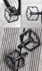 Pédales de vélo à plateforme en aluminium avec broches | Pédales de vélo avec roulements DU VTT Trekking | 10EE0001