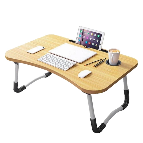  LFD-6040-HOLZ | Laptop-Pad | Klappbarer Frühstückstisch | Bettständer