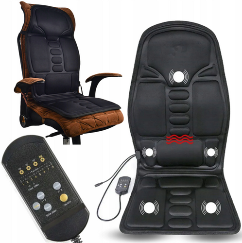 Universelle Massagematte | Autositz-Massagegerät | Heizfunktion | DZC-011-SCHWARZ