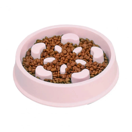 CWP-B18-PINK | Pet Food Slow Bowl | Bowl with non-slip pads