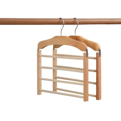 S-8101-HOUT | Kledinghanger | Draaibare broekhanger