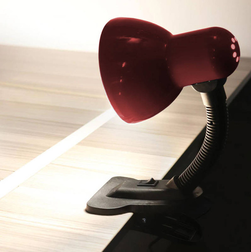 E28 | Stolní lampa E27 s klipem na desku stolu