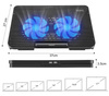 N99 | Cooling washer - Laptop stand 11-17 '' | Dual 120mm