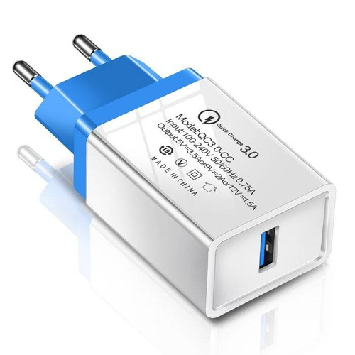 CA-004 | USB greitas sieninis įkroviklis | Greitas įkrovimas 3.0 | 3.1A